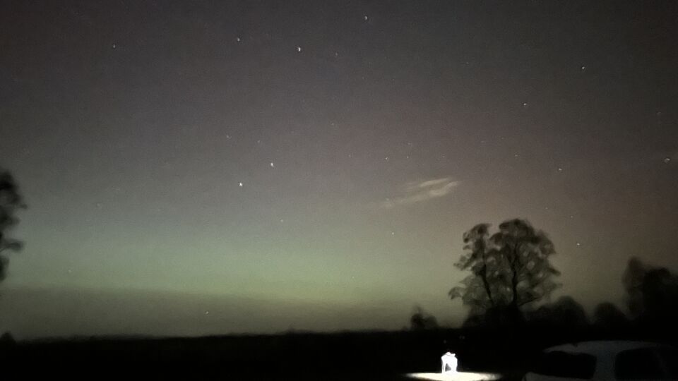 Zilverkleurig lichtgevend organisch object foto