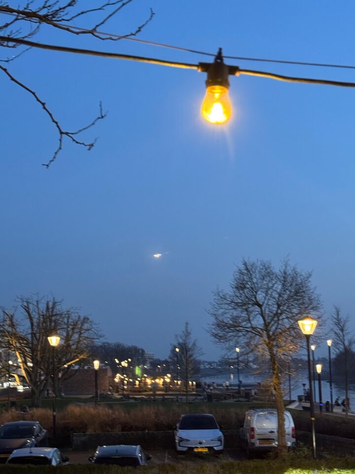 Grote vuurbal/meteoriet foto