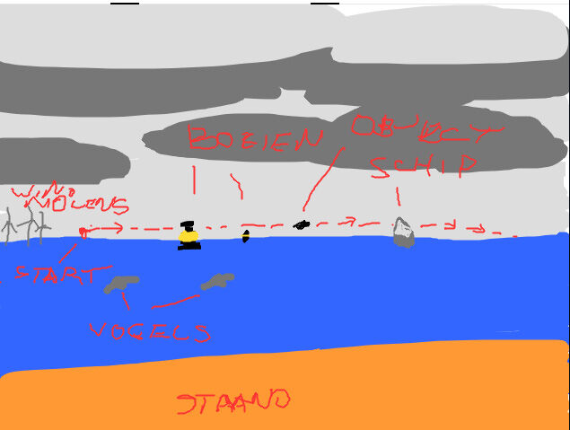 Ruit-vormig transmedium object bij Petten foto