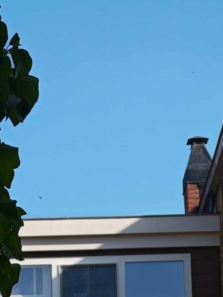 Schotelvormig object met lichtpunt eronder. foto
