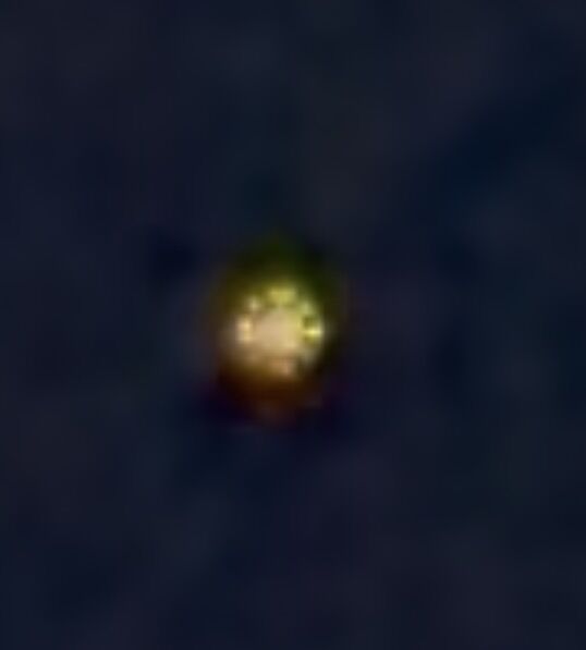 Snel bewegend fel rond licht. foto