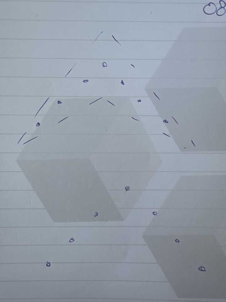 Zeven puntjes licht, zeer dim, ‘flying v’ vorm. Vloog zeer hoog, enorm snel. foto