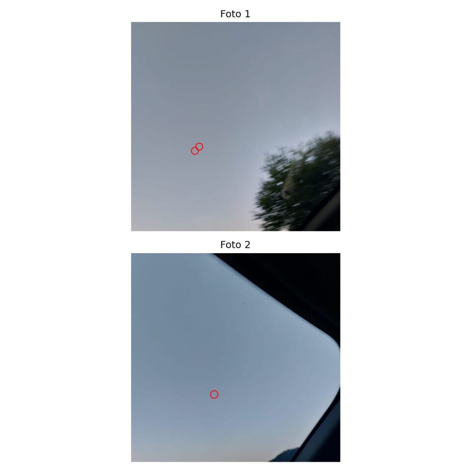 Vreemde objecten in de lucht foto