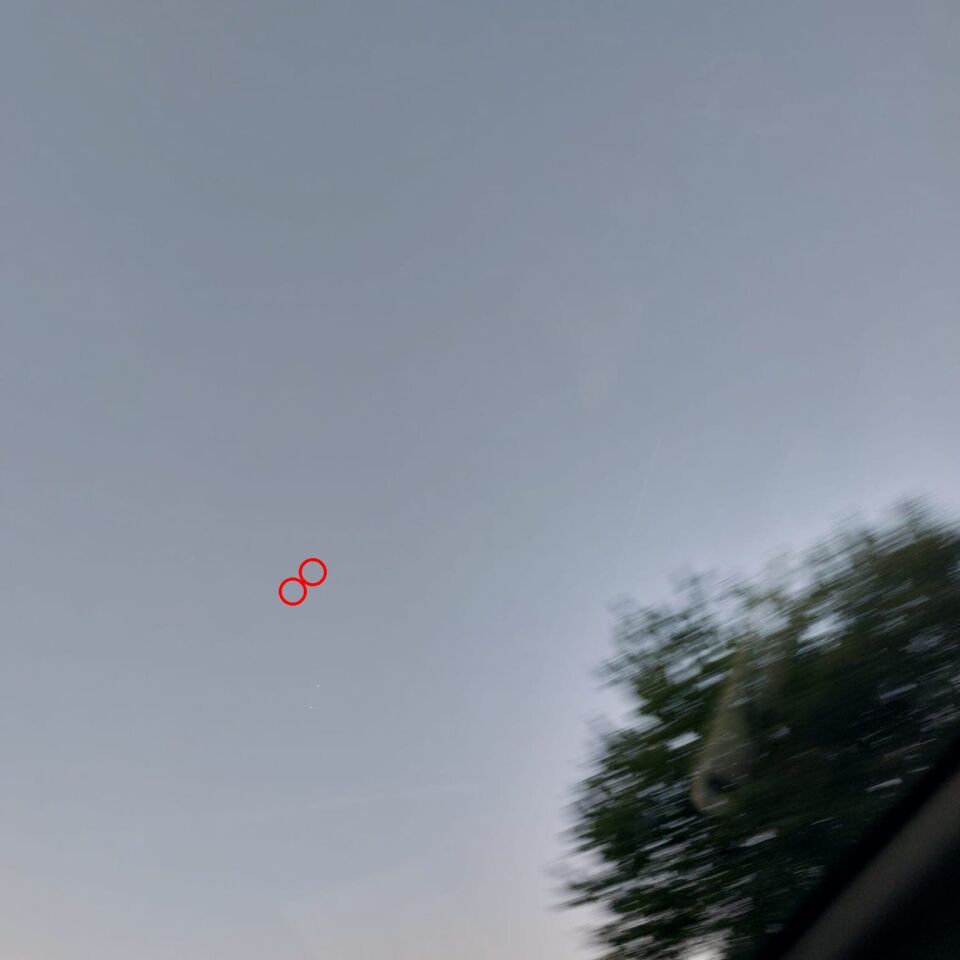 Vreemde objecten in de lucht foto
