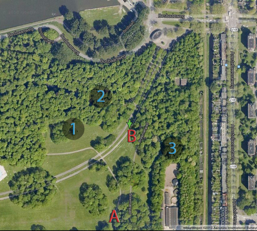 Vreemd, snel bewegend geluid boven Amsterdamse bos foto