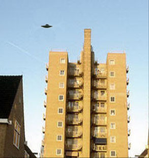 UFO boven Amsterdam zuid foto