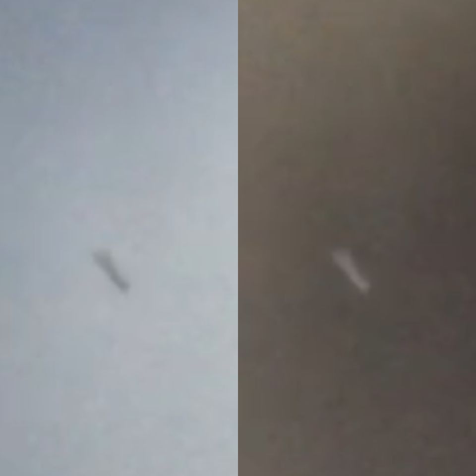 VIDEO: Extreem snel vliegend iets net voor de bliksem foto