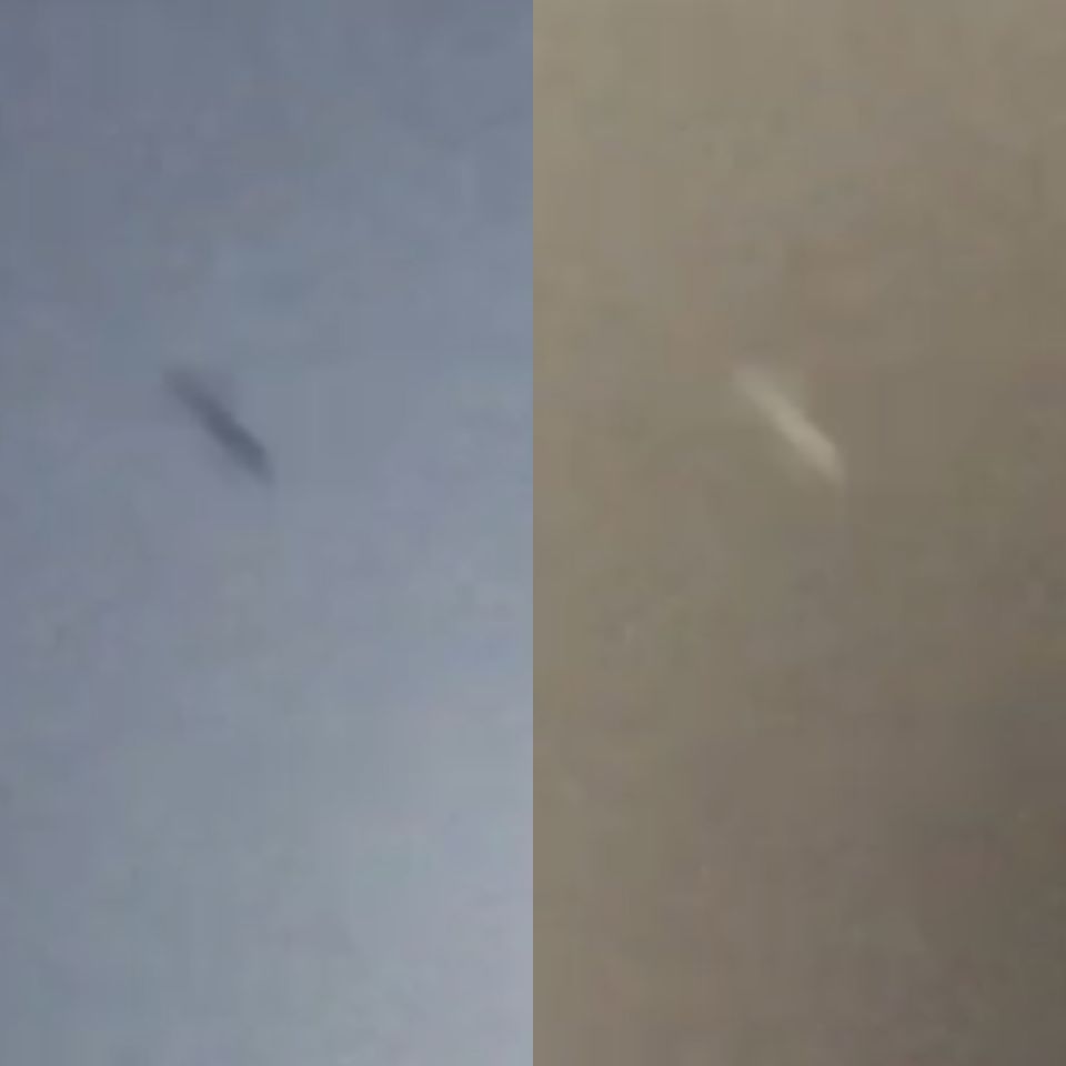 VIDEO: Extreem snel vliegend iets net voor de bliksem foto