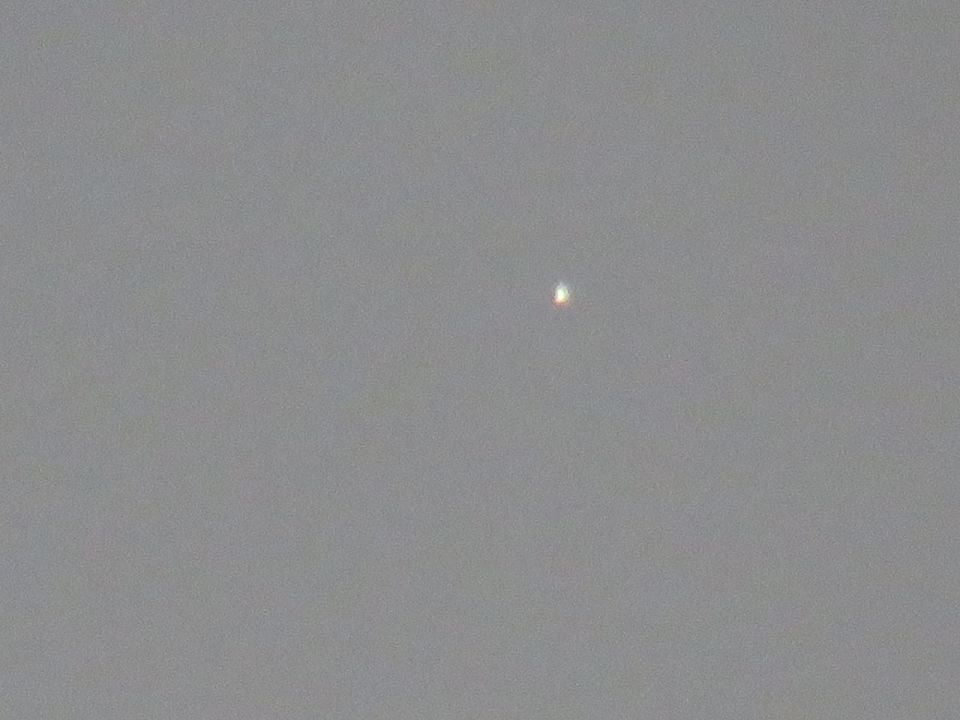 Lichtbol in de lucht foto