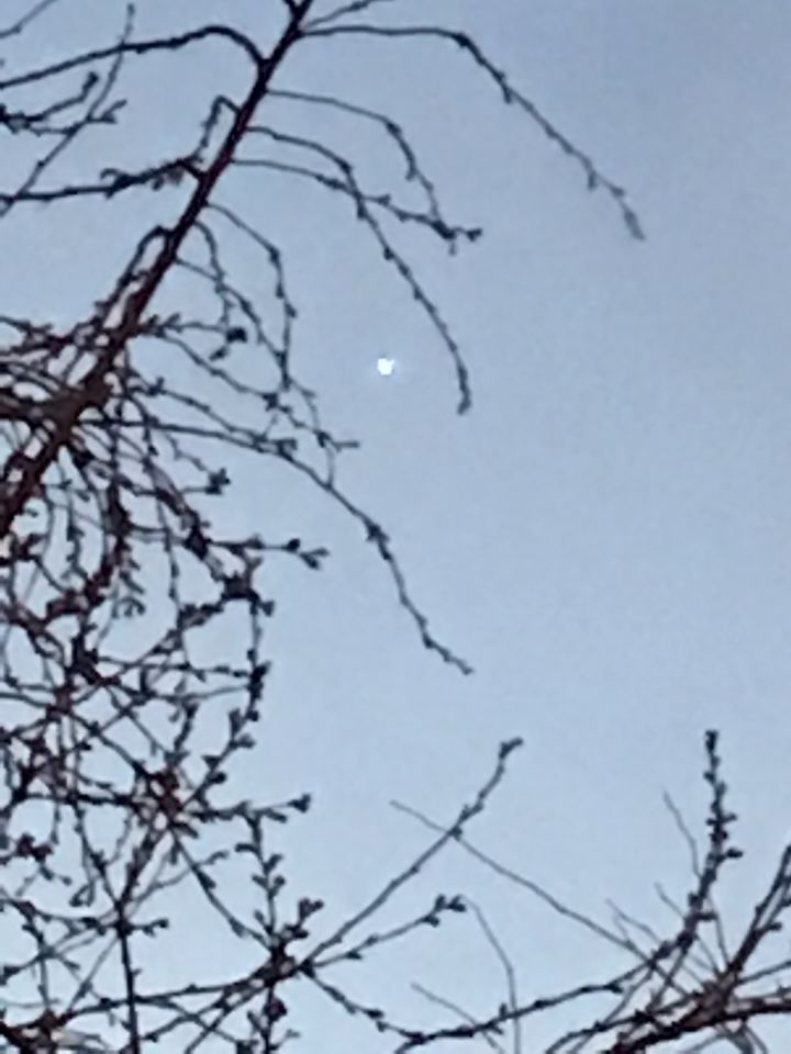 Wit rond licht bestaande uit meerdere kleinere lichtpuntjes foto