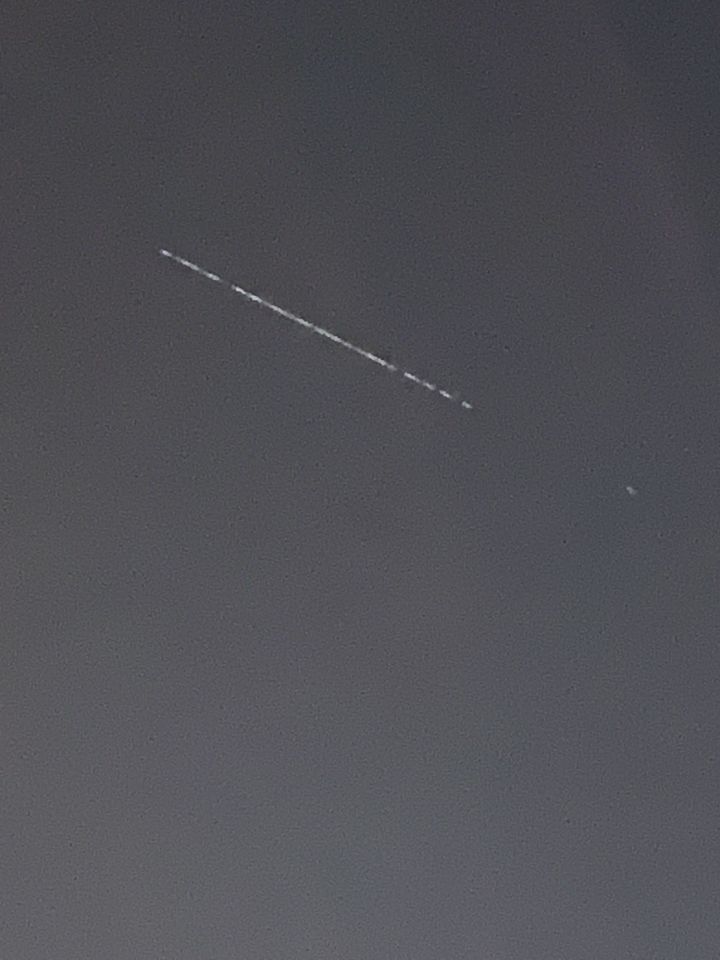 Lange streep verlichting zeer snel foto