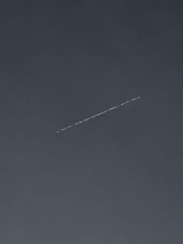 Lange streep verlichting zeer snel foto
