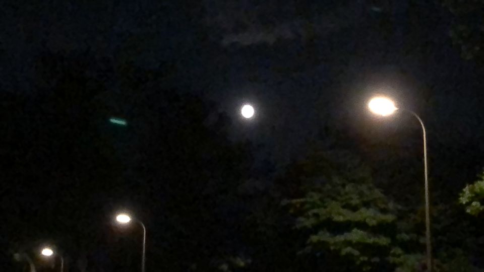 Groene lichtstreep foto