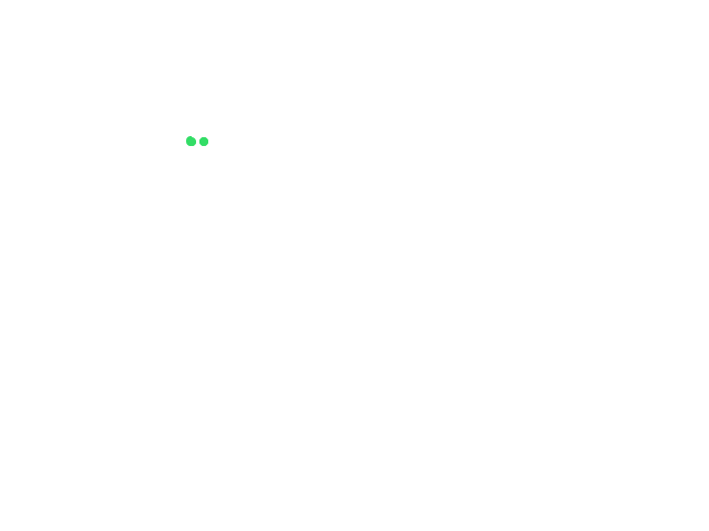 2 groene licht punten ..hing eerst stil daarna met een supersnelle beweging van schets