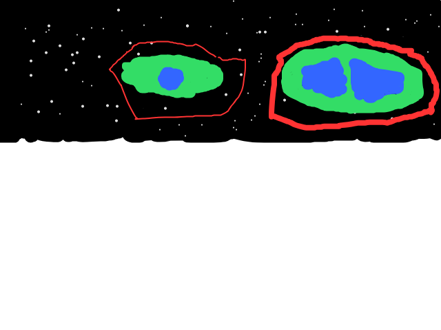 Het was heel licht schets