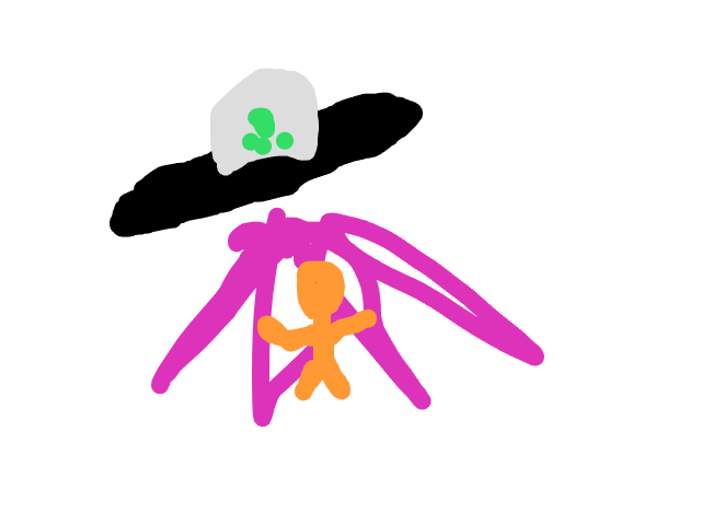 Een UFO in mijn tuin schets