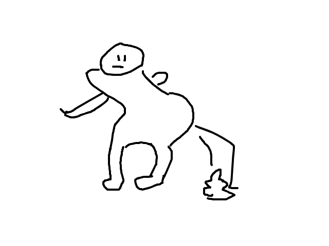 Het was dik en leek op mijn moeder schets