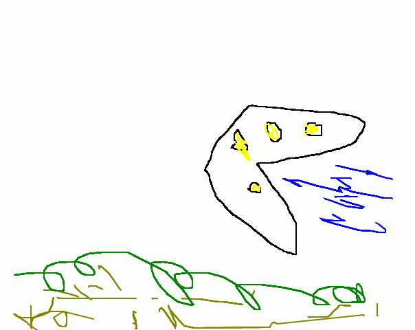 UFO gezien schets