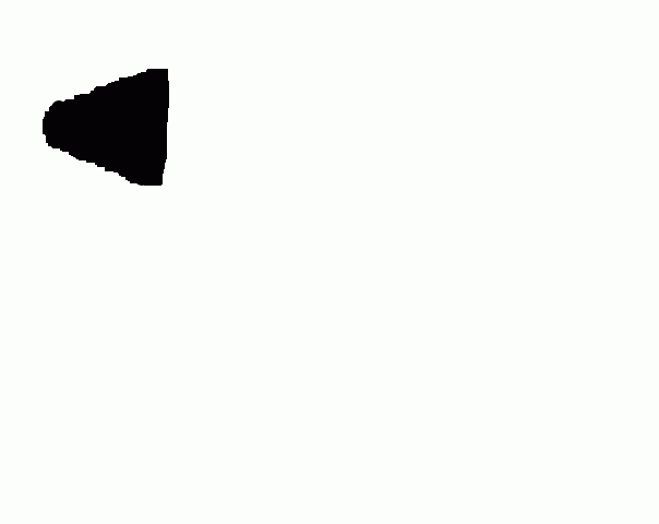 Vliegende zwarte driehoek boven Valkenburg (Zuid-Holland) schets